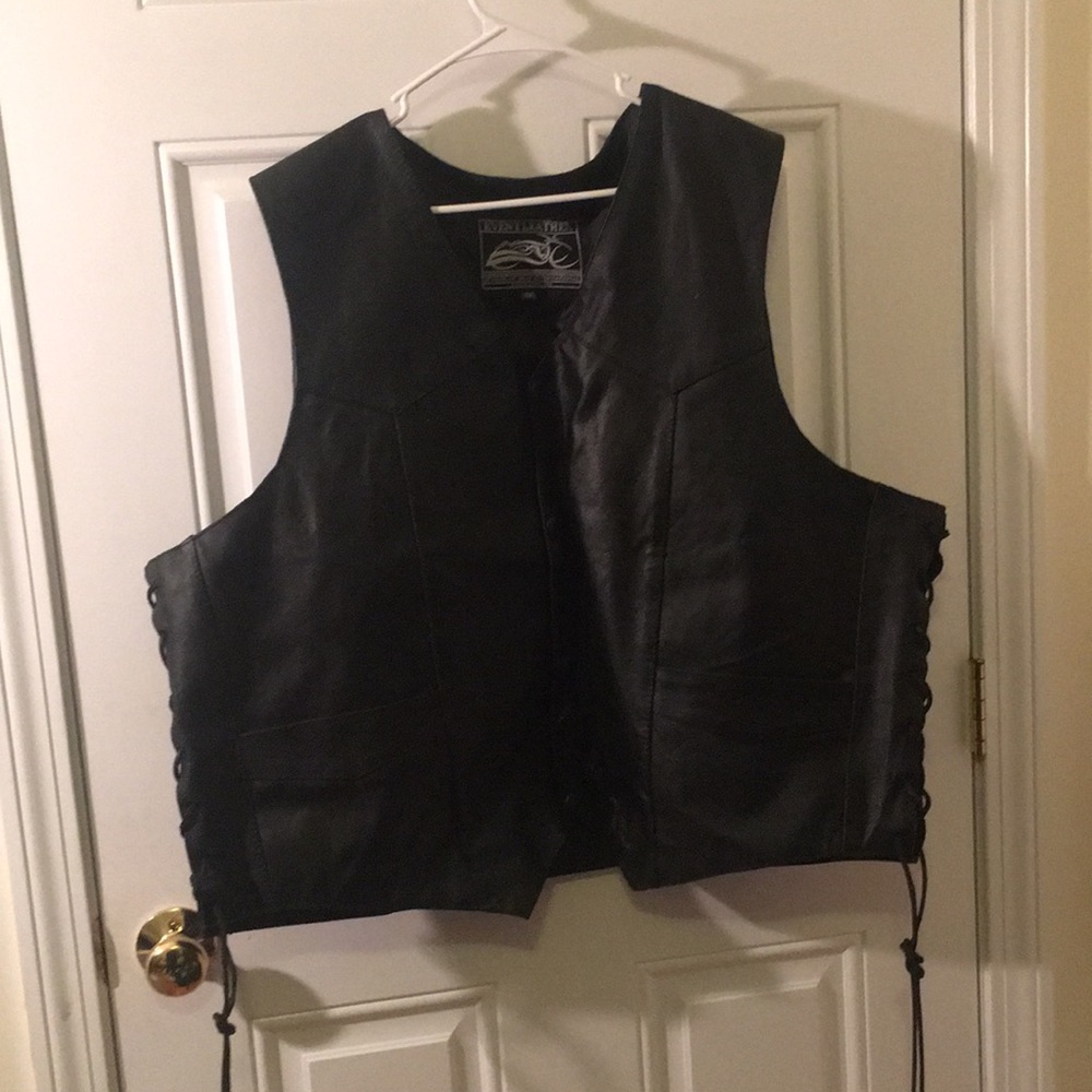 Harley Davidson leather vest 6XL